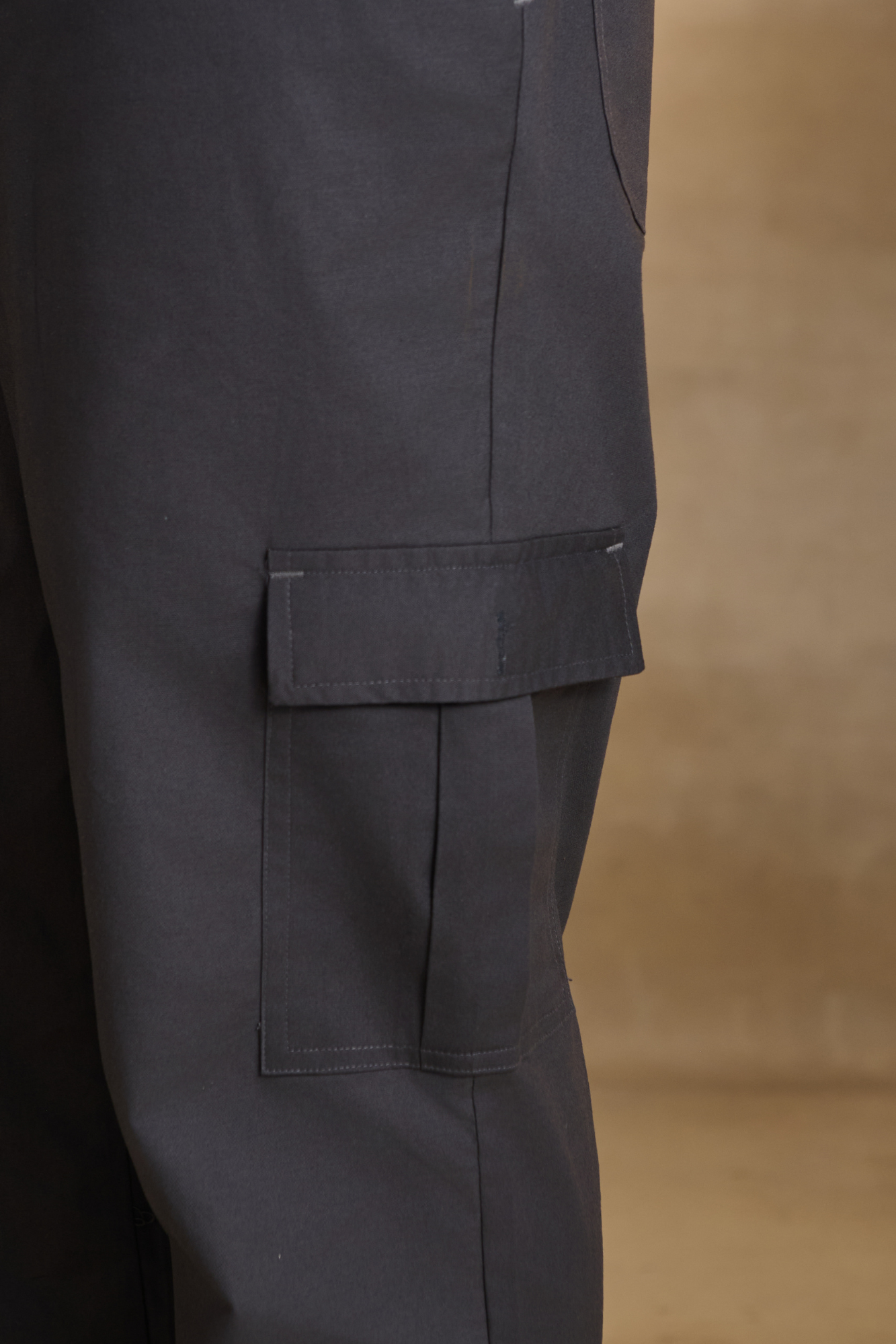 Mens Relaxed Fit Trousers/Baggy Cargo - Grey