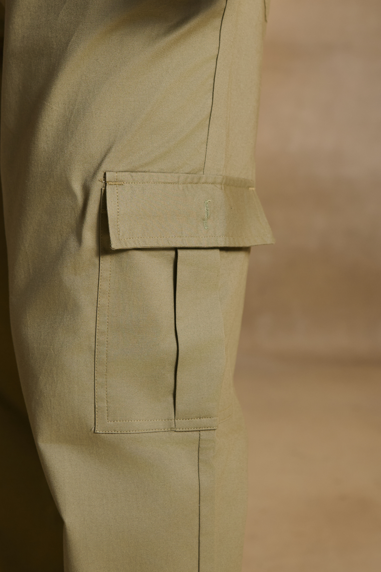 Mens Relaxed Fit Trousers/Baggy Cargo - Light Green