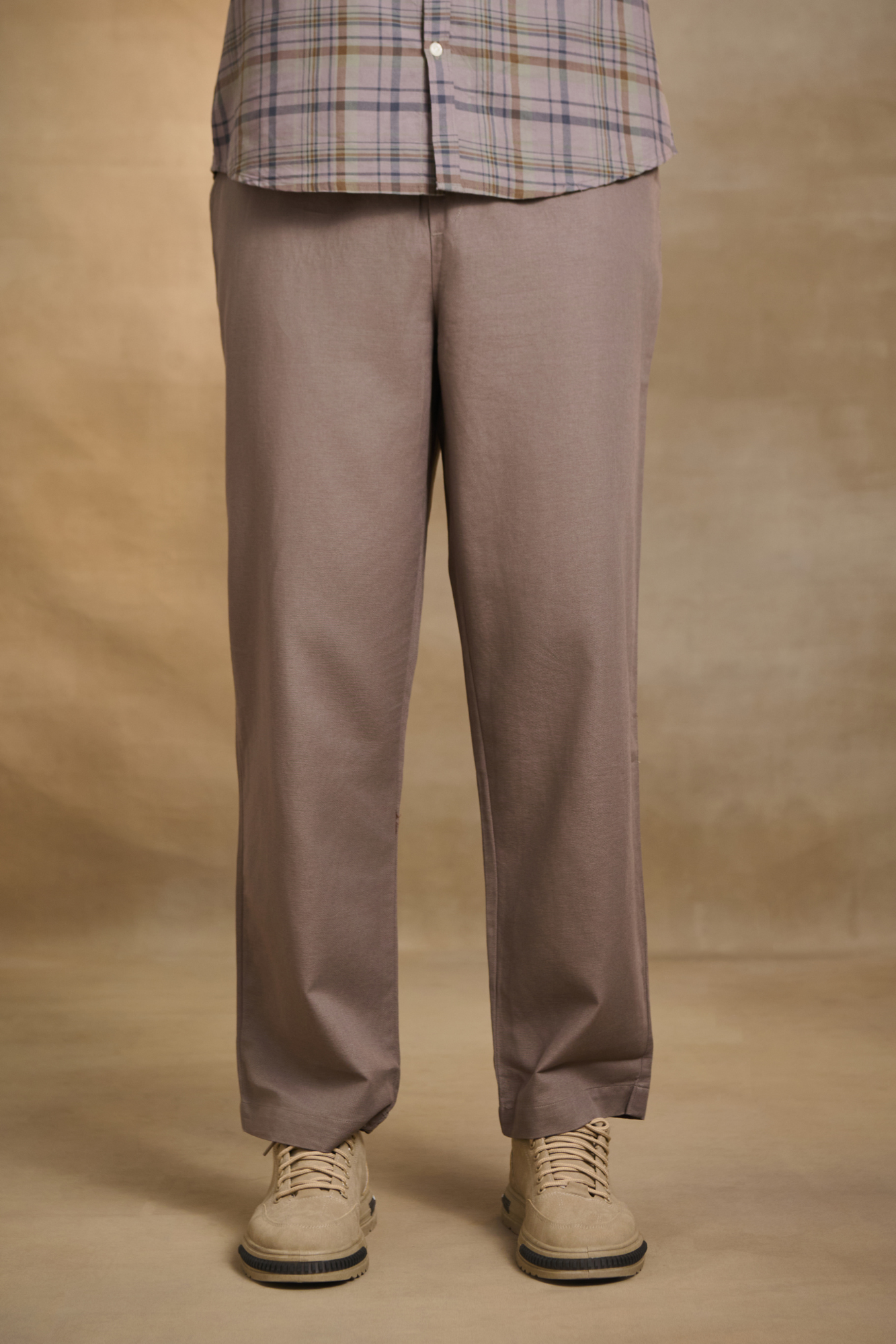 Mens Relaxed Fit Trousers/Baggy Pant - Brown