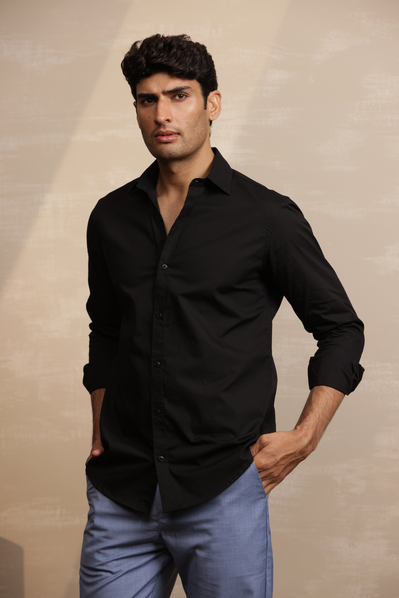Essential Plain Premium Cotton Shirt Combo Pack of 3