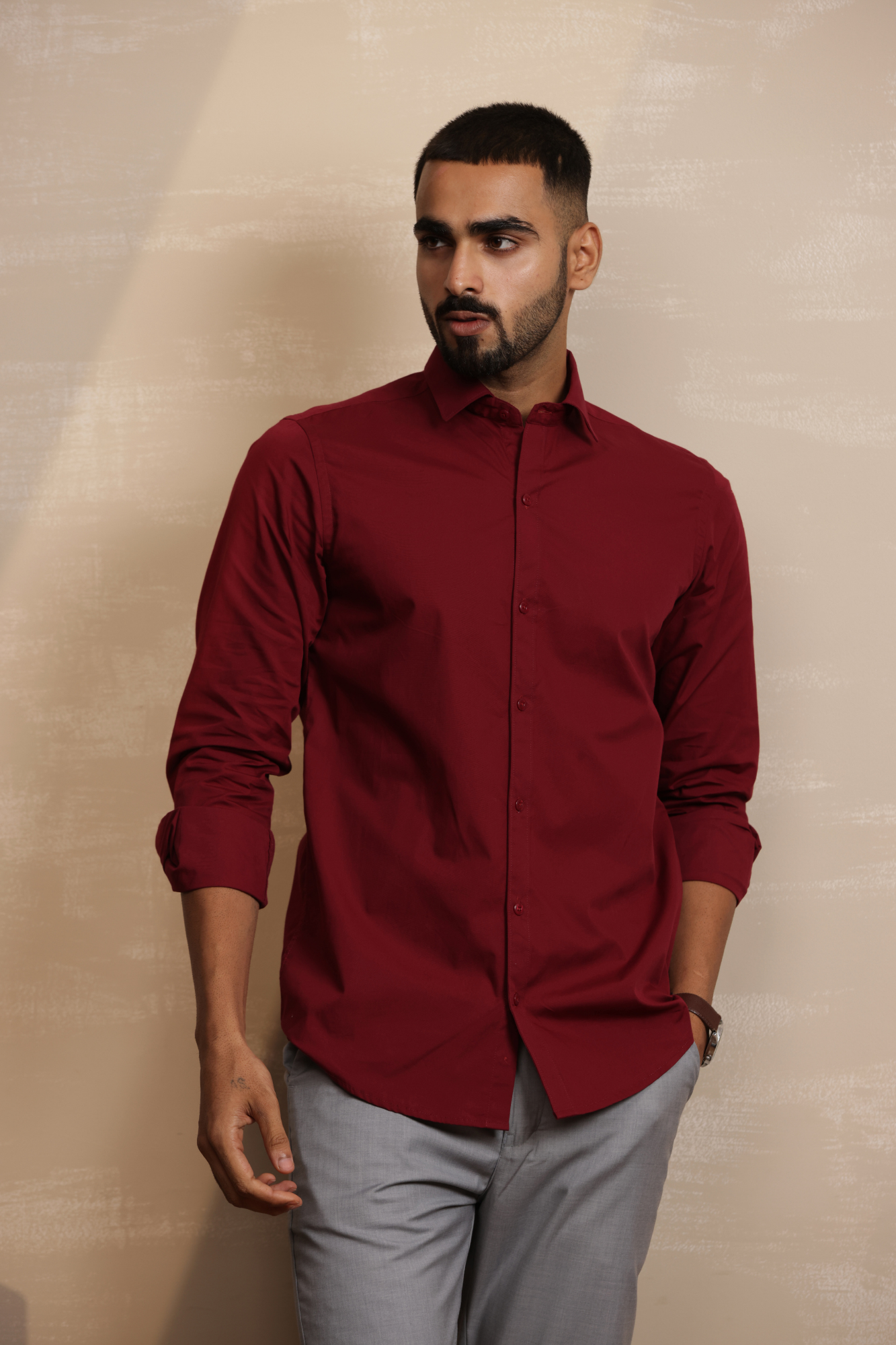 Essential Plain Premium Cotton Shirt Combo Pack of 3
