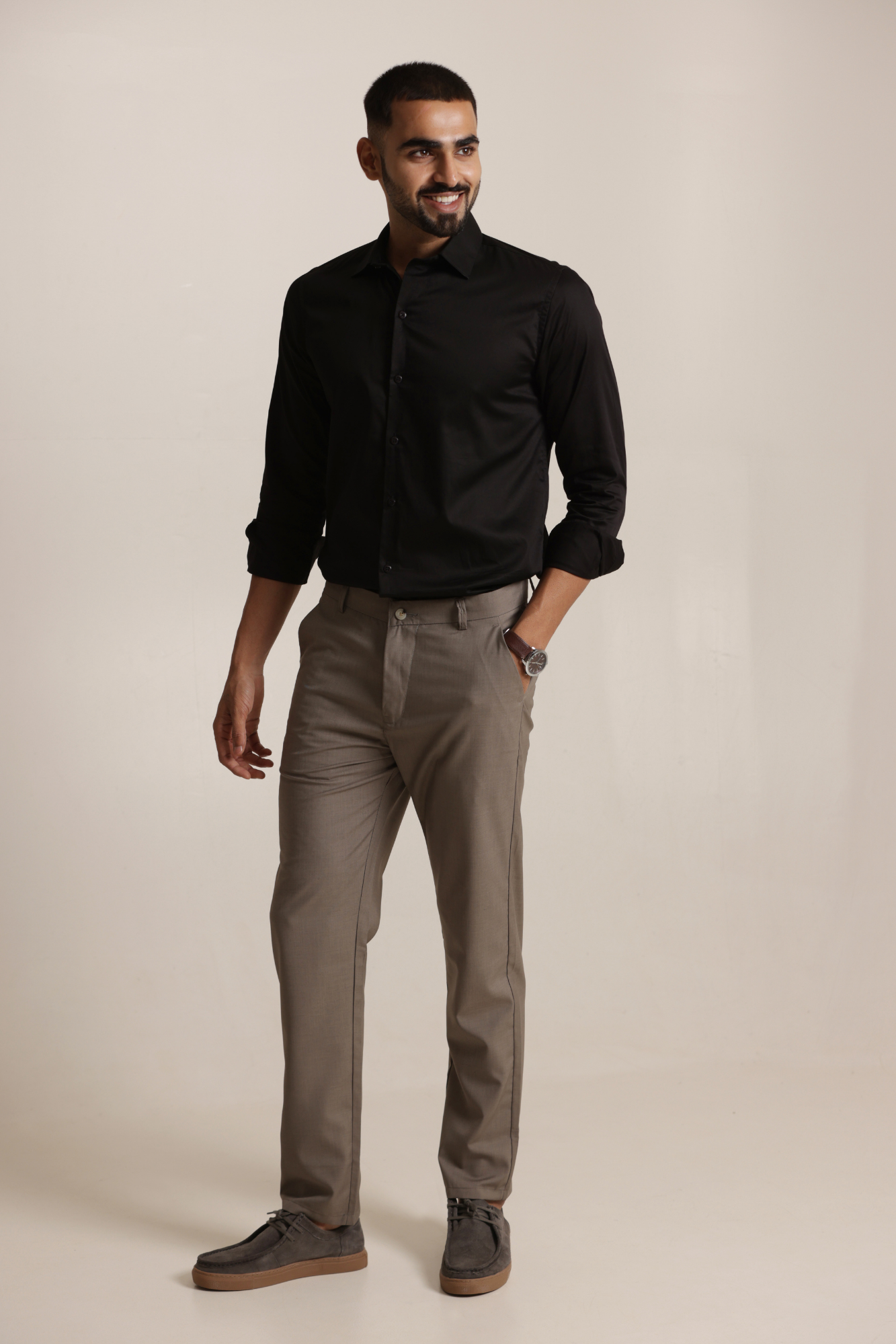 Essential Satin Shirt - Black