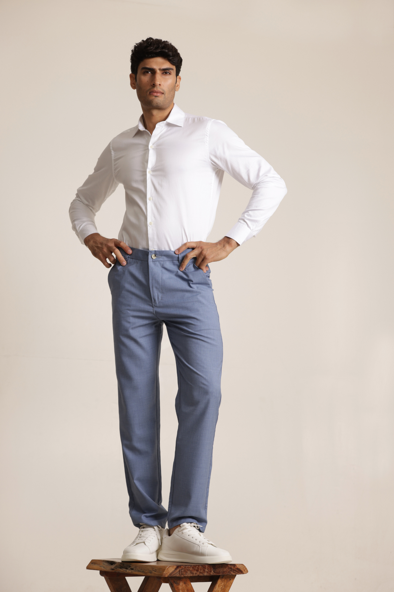 Essential Satin Shirt - White