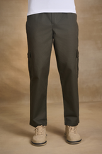 Mens Relaxed Fit Trousers/Baggy Cargo - Green