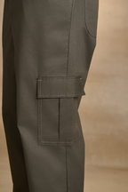 Mens Relaxed Fit Trousers/Baggy Cargo - Green