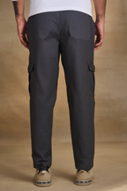 Mens Relaxed Fit Trousers/Baggy Cargo - Grey