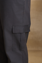 Mens Relaxed Fit Trousers/Baggy Cargo - Grey