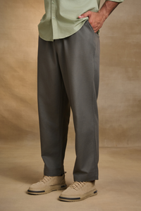 Mens Relaxed Fit Trousers/Baggy Pant - Grey