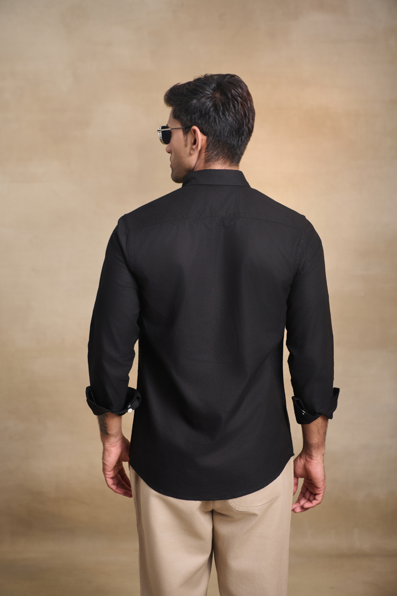 Premium Oxford Solid Shirt - Black