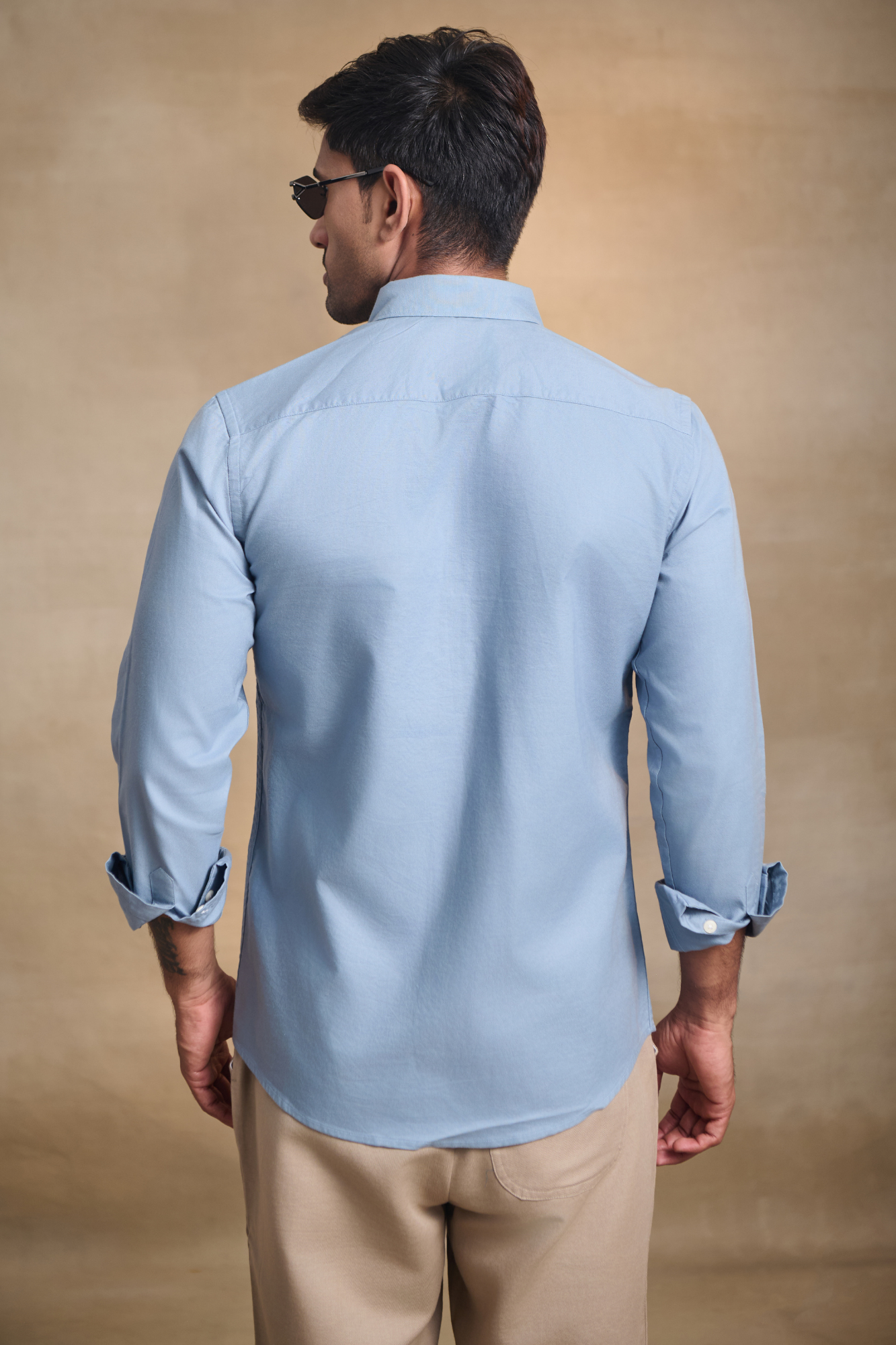 Premium Oxford Solid Shirt - Light Blue