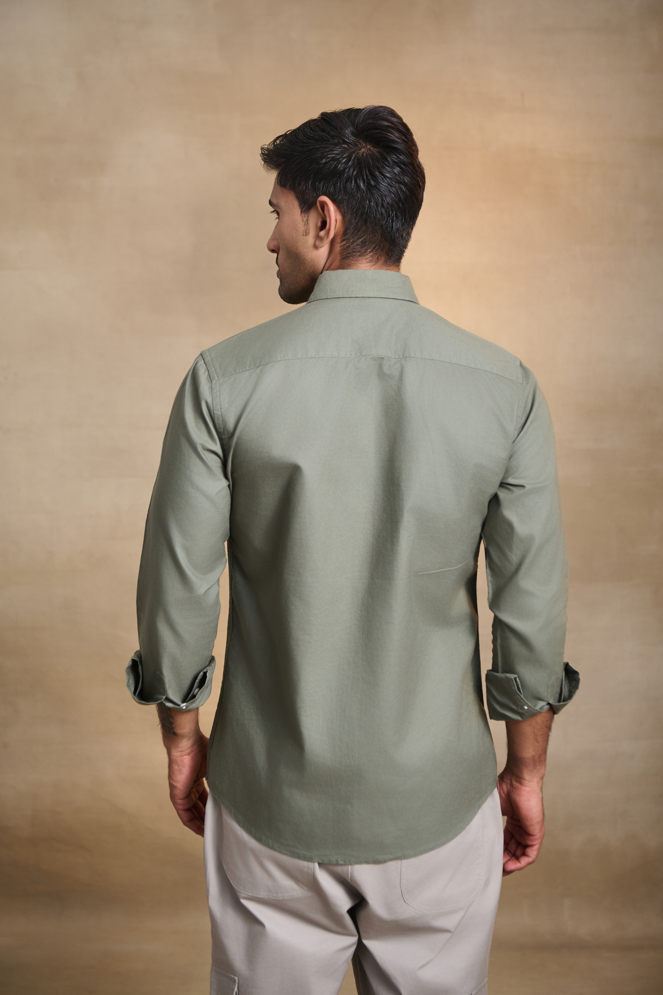 Premium Oxford Solid Shirt - Light Green