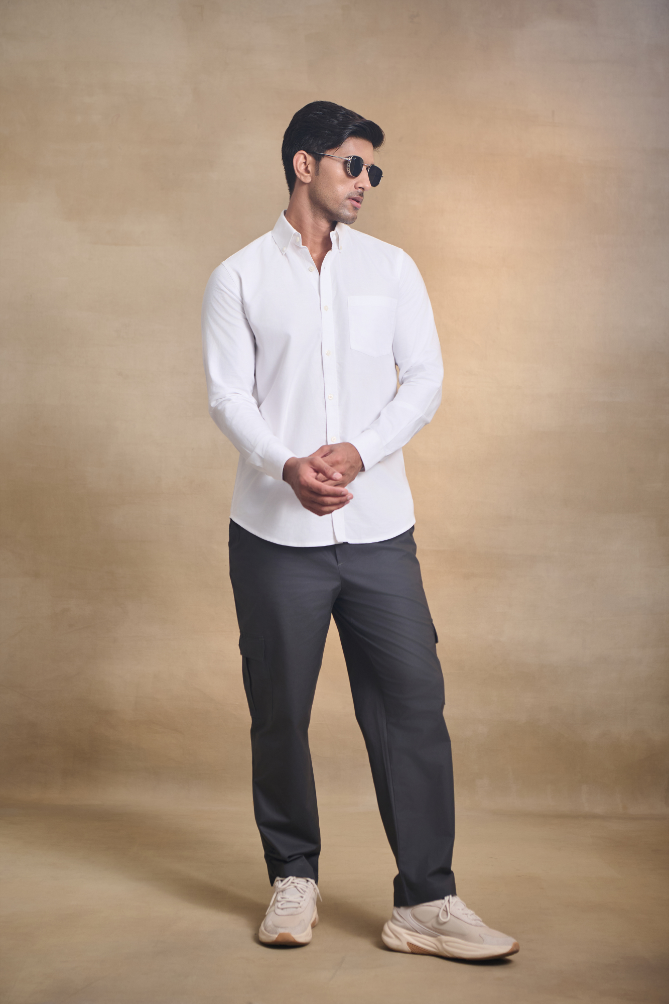 Premium Oxford Solid Shirt - White