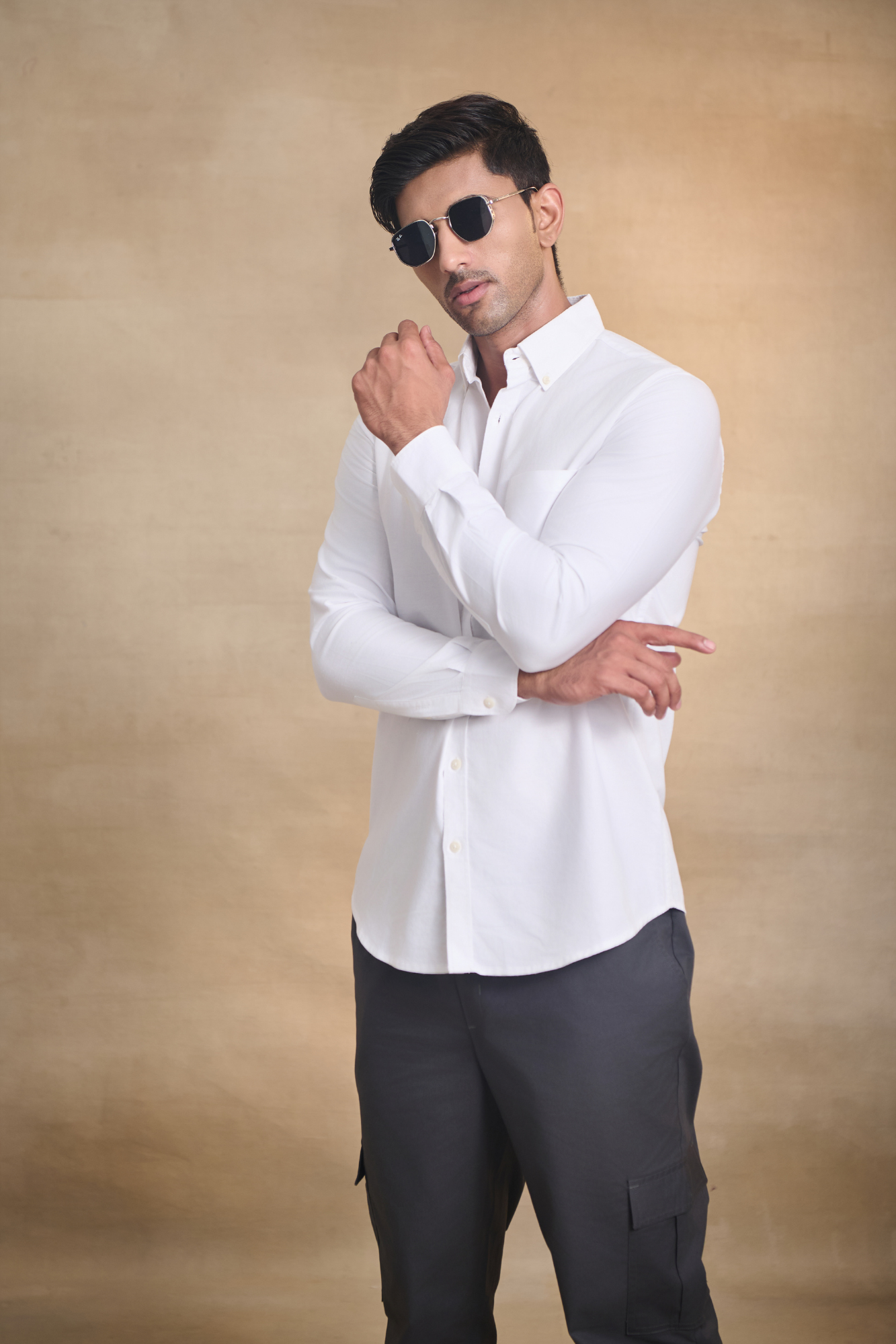 Premium Oxford Solid Shirt - White