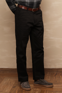 Relaxed Fit Chinos Black