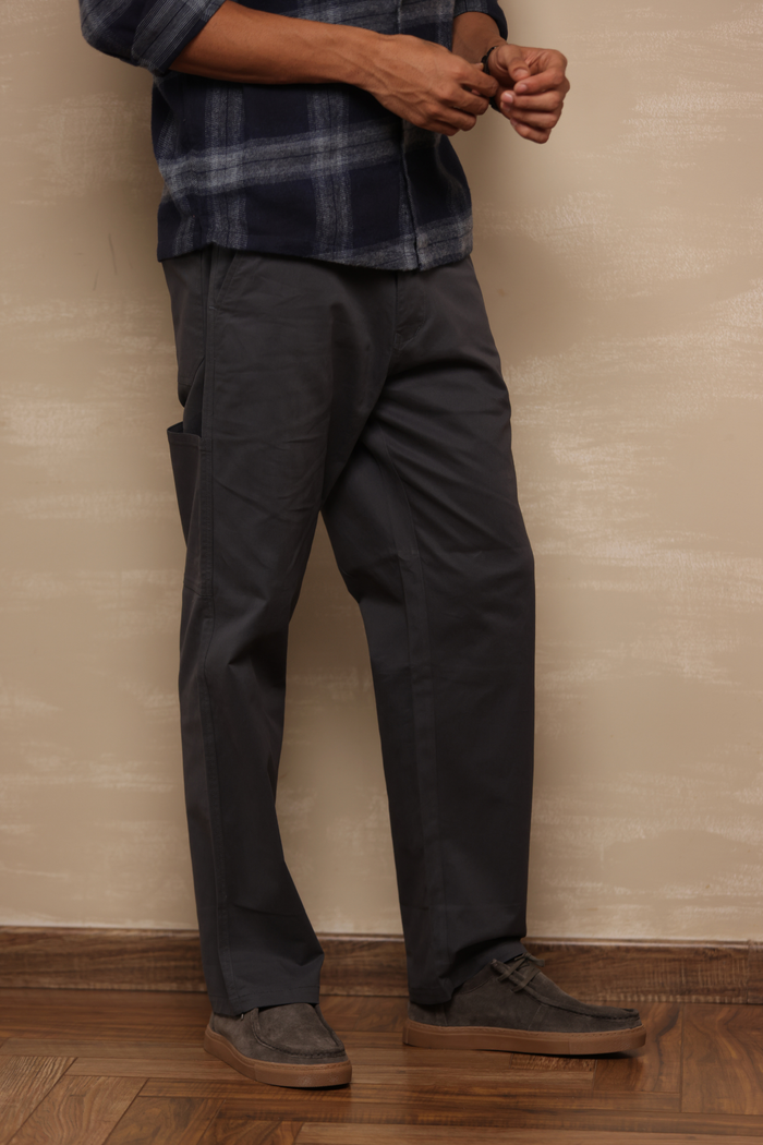Relaxed Fit Chinos Dark Grey