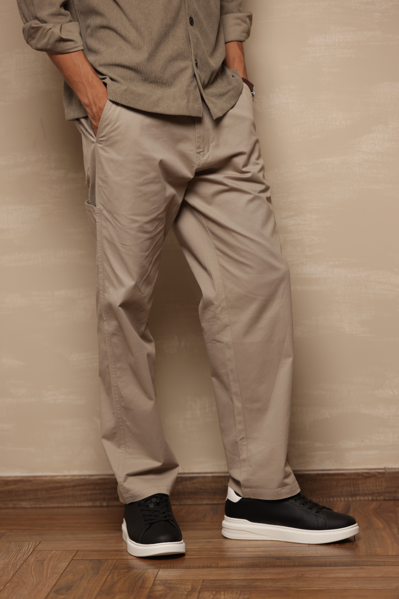 Relaxed Fit Chinos Light Grey