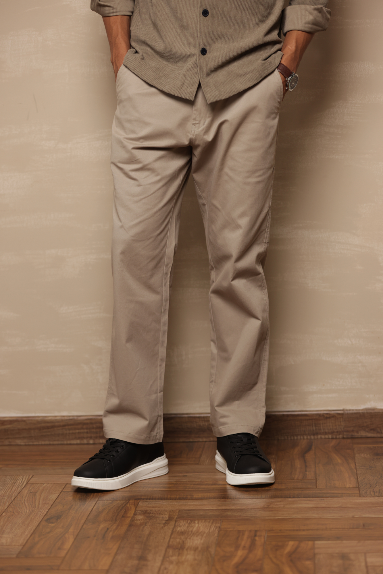 Relaxed Fit Chinos Light Grey