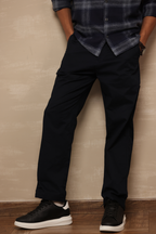 Relaxed Fit Chinos Navy Blue