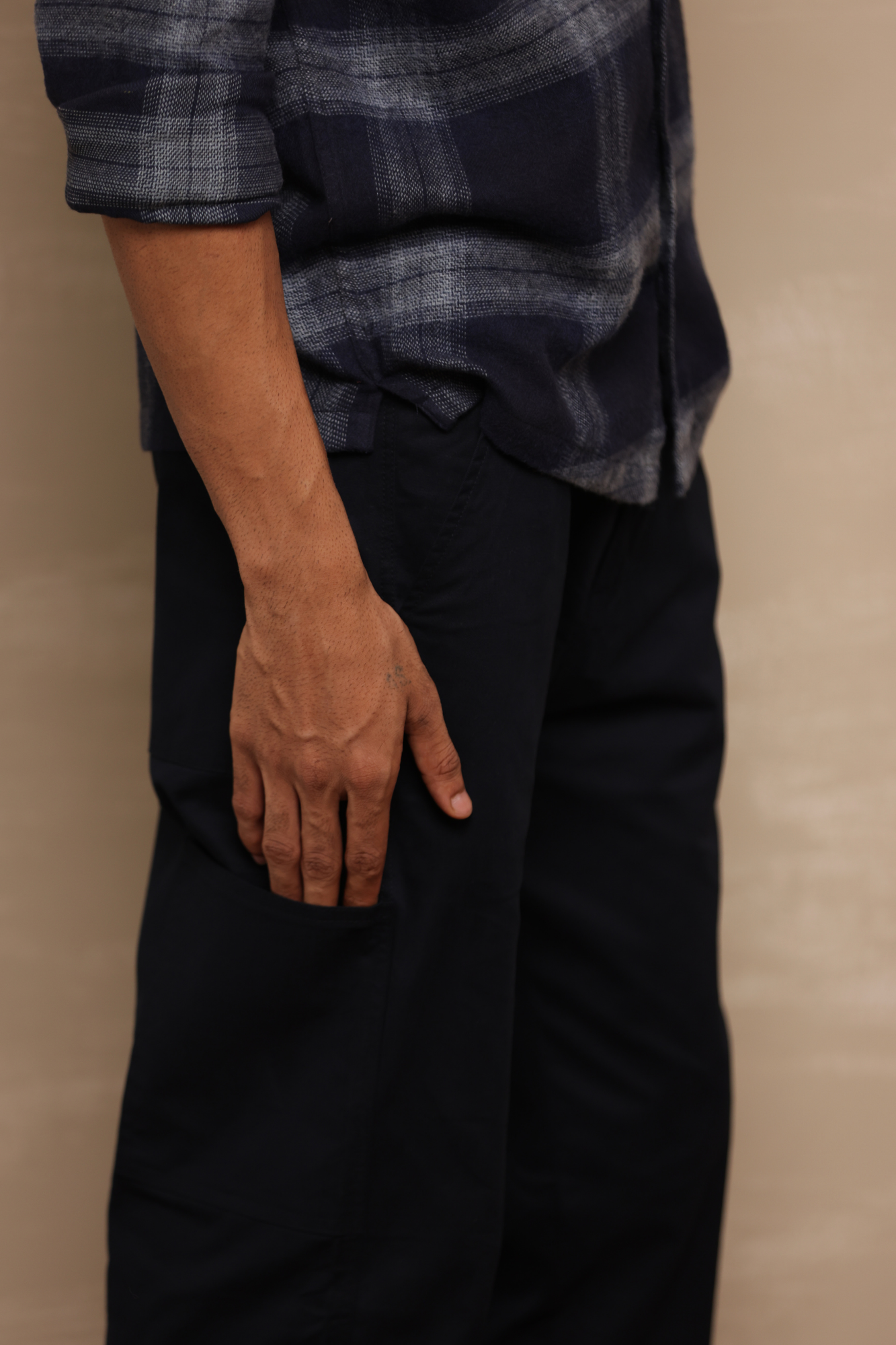Relaxed Fit Chinos Navy Blue