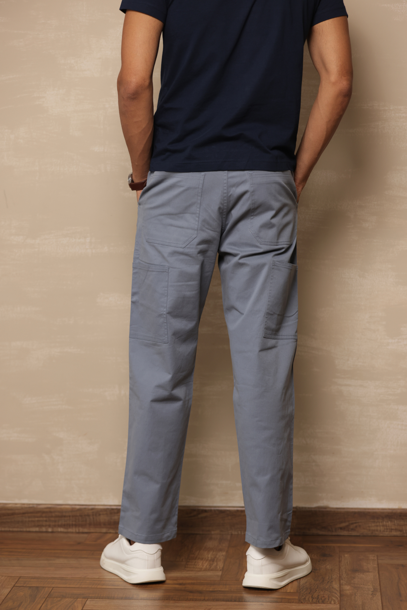 Classic Regular Fit Cargo Back Pocket Sky Blue