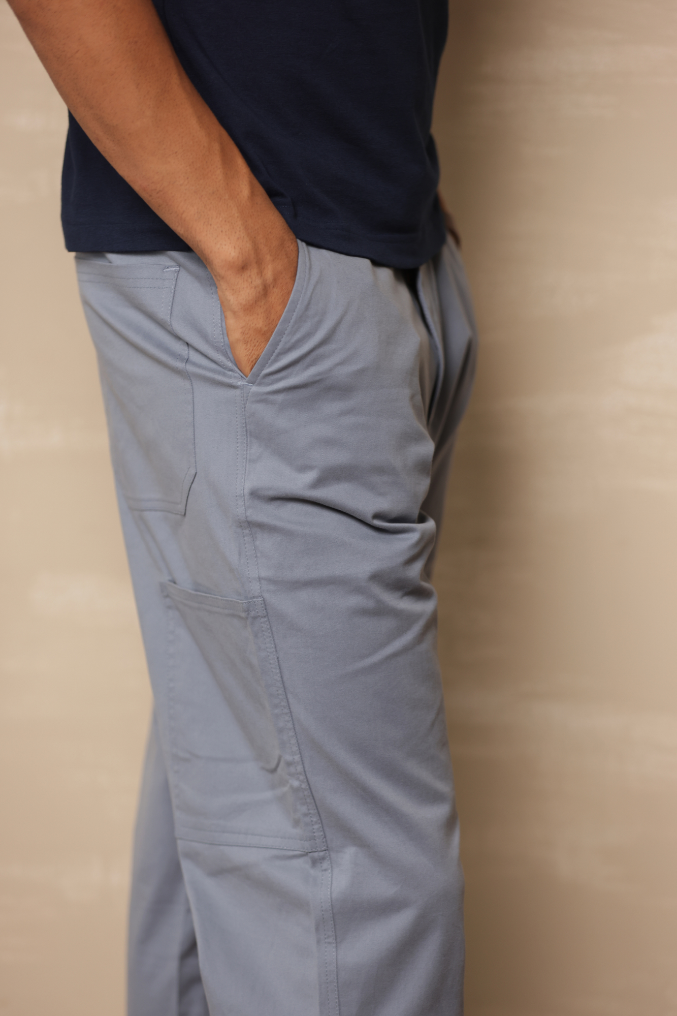 Classic Regular Fit Cargo Back Pocket Sky Blue