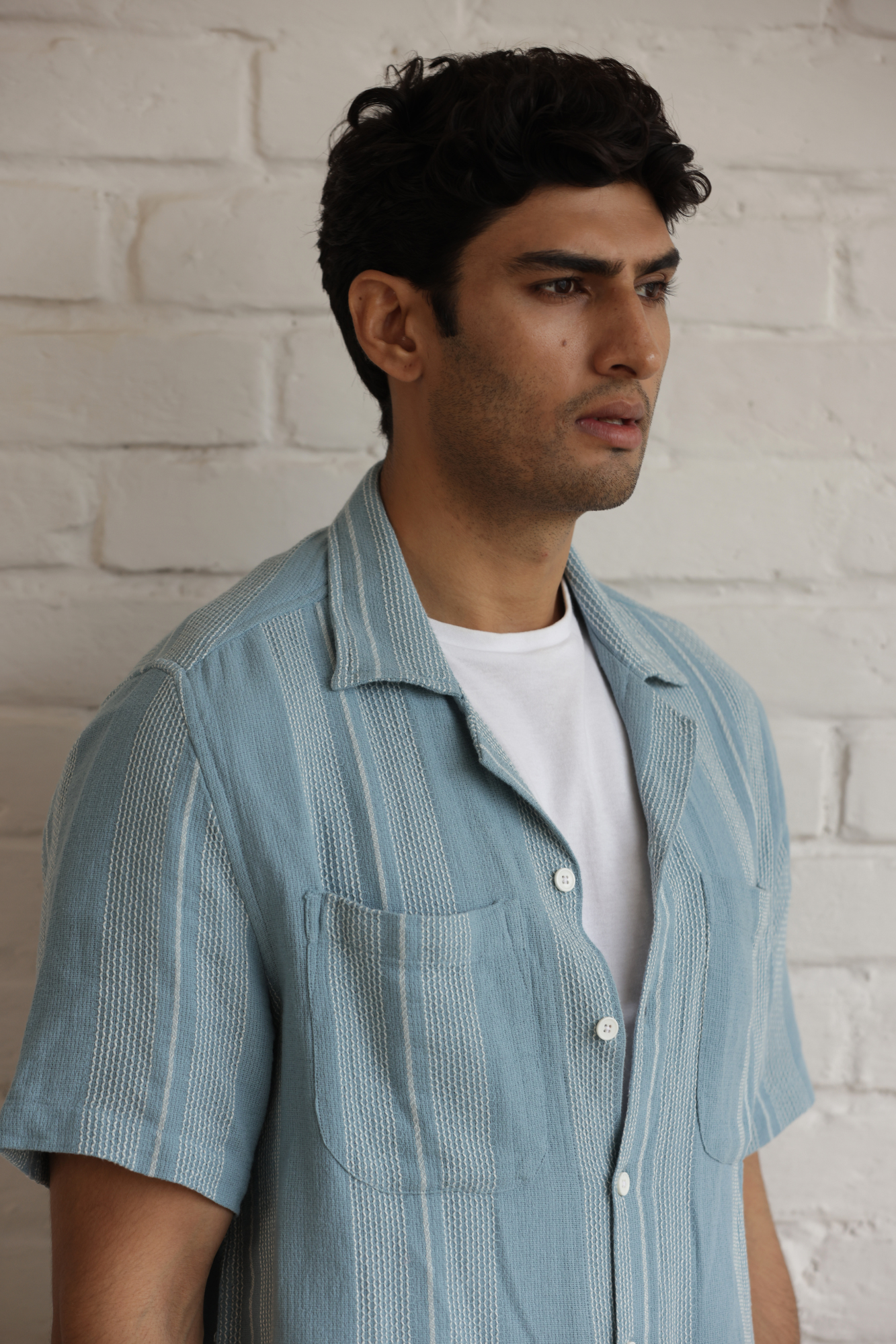 Boxy Cuban Collar Shirt