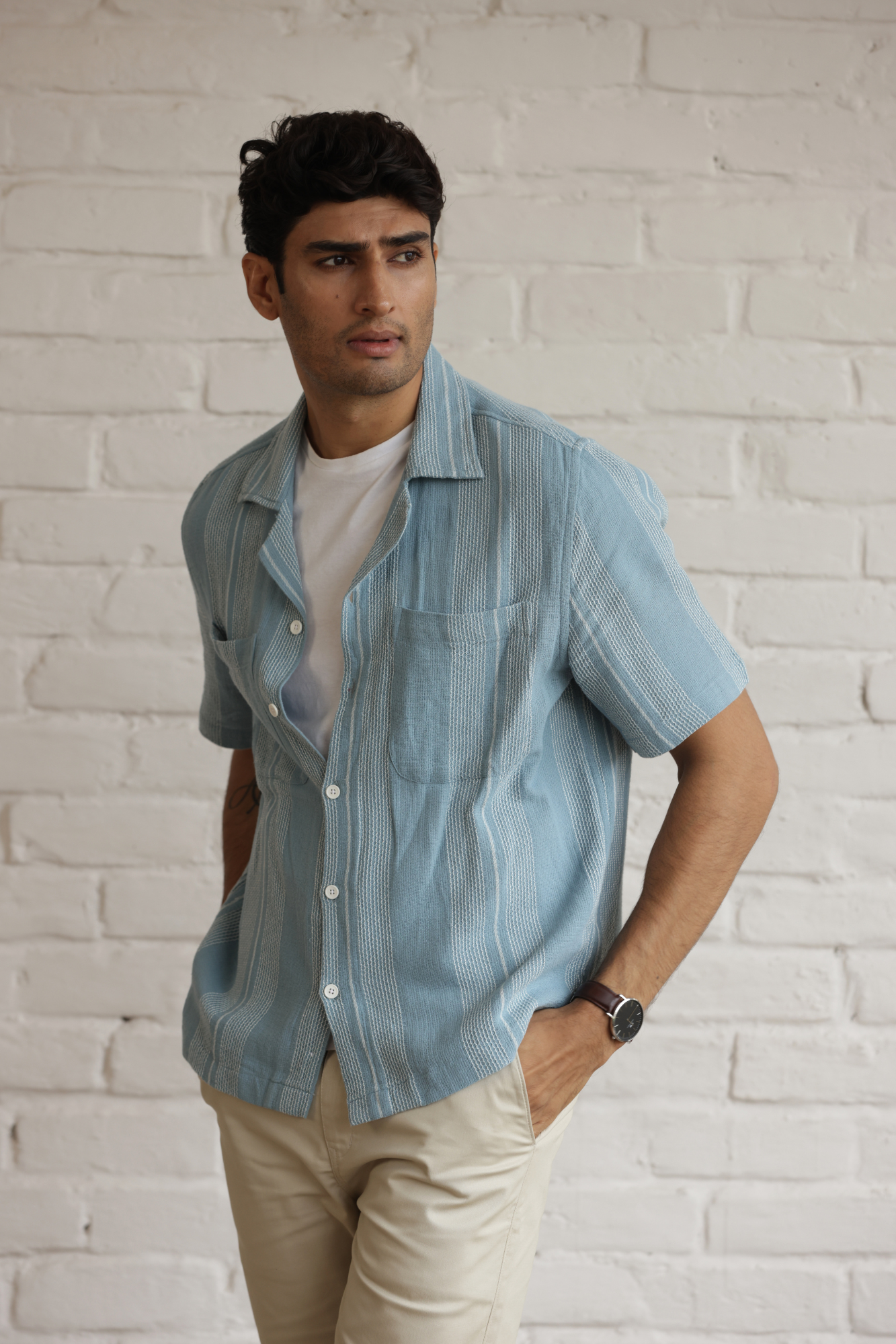 Boxy Cuban Collar Shirt