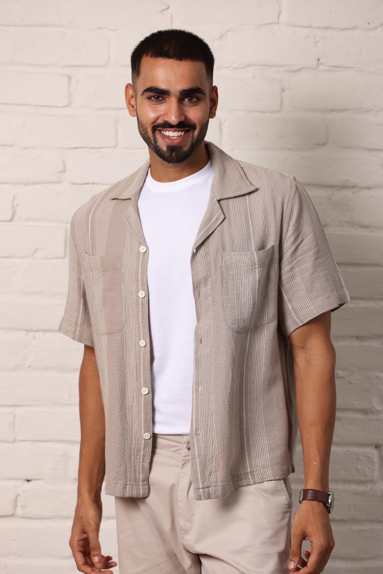 Boxy Cuban Collar Shirt