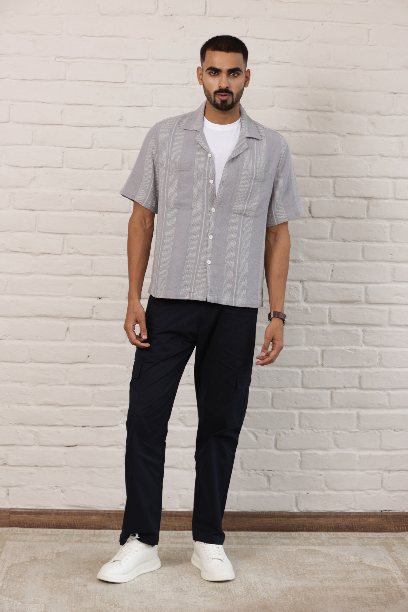 Boxy Cuban Collar Shirt