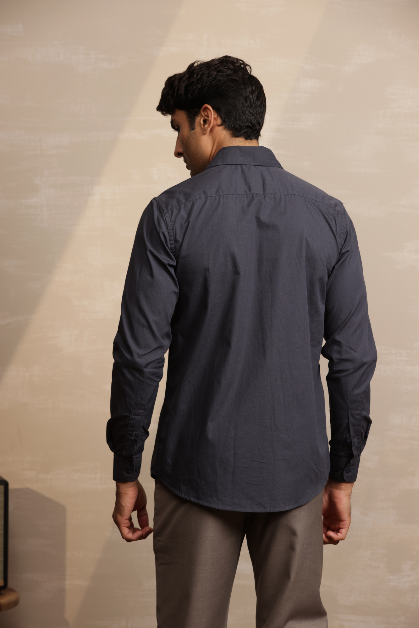 Essential Plain Premium Cotton Shirt - Grey