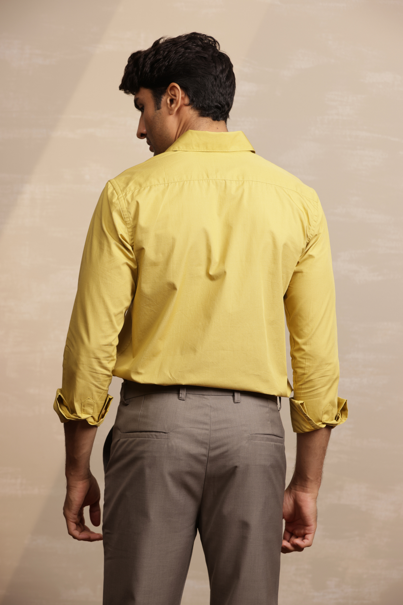 Essential Plain Premium Cotton Shirt - Mustard