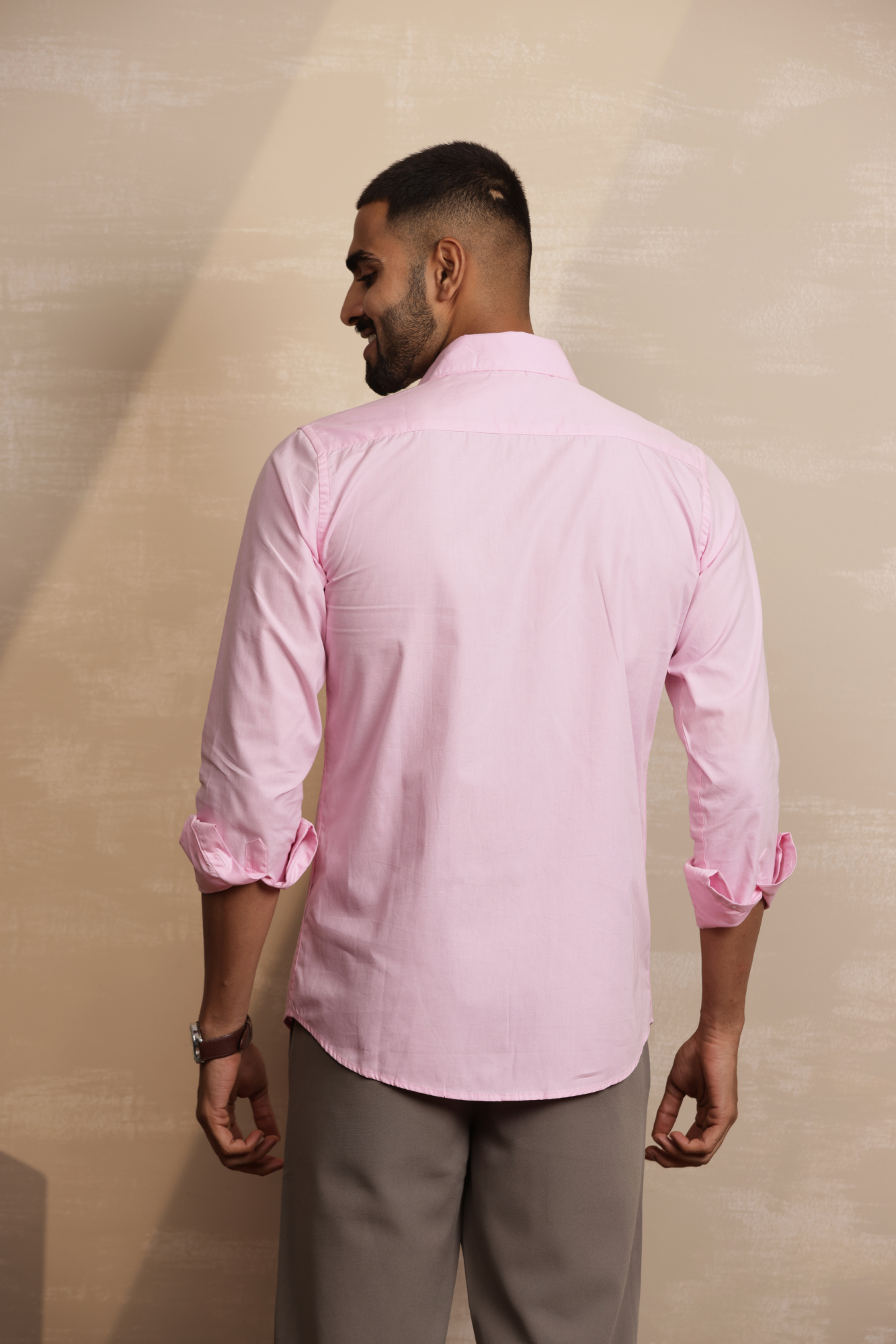 Essential Plain Premium Cotton Shirt - Pink