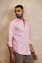 Essential Plain Premium Cotton Shirt - Pink