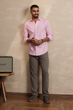 Essential Plain Premium Cotton Shirt - Pink