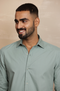 Essential Plain Premium Cotton Shirt - Pista