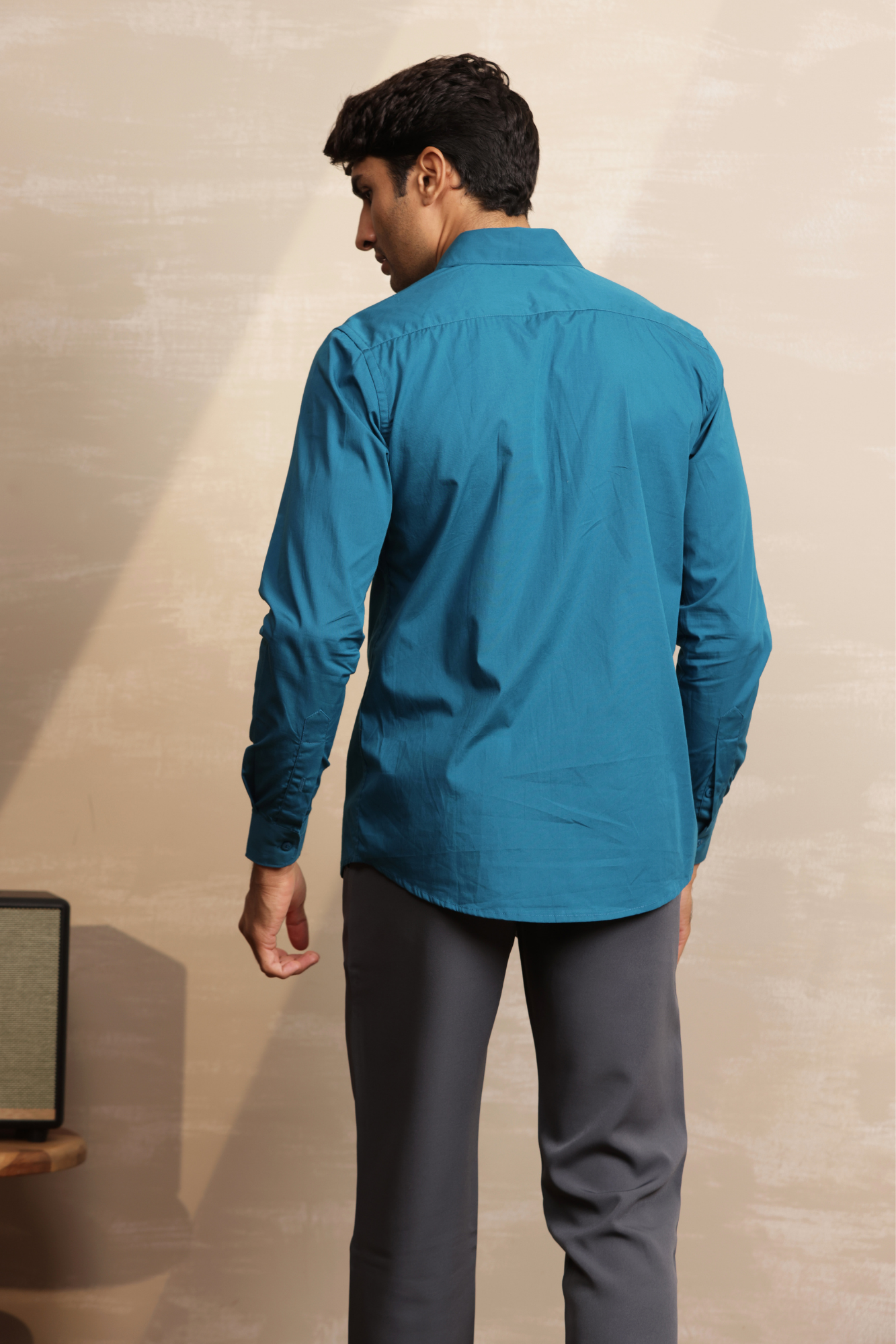 Essential Plain Premium Cotton Shirt - Teal