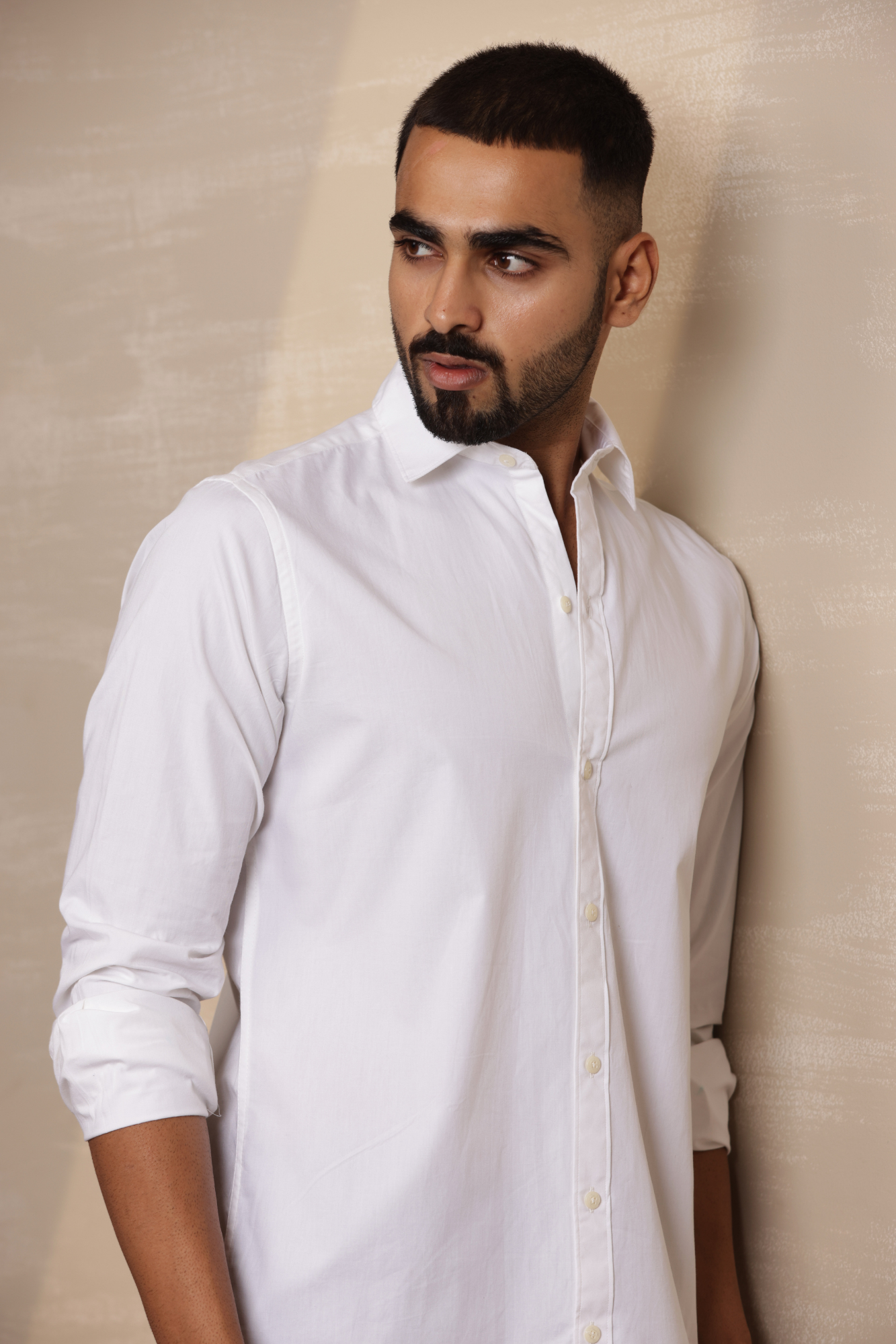 Essential Plain Premium Cotton Shirt - White