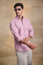 Premium dobby Lycra Button Down Shirt