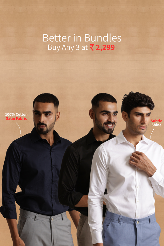 Essential Satin Shirt Combo Buy Any 3