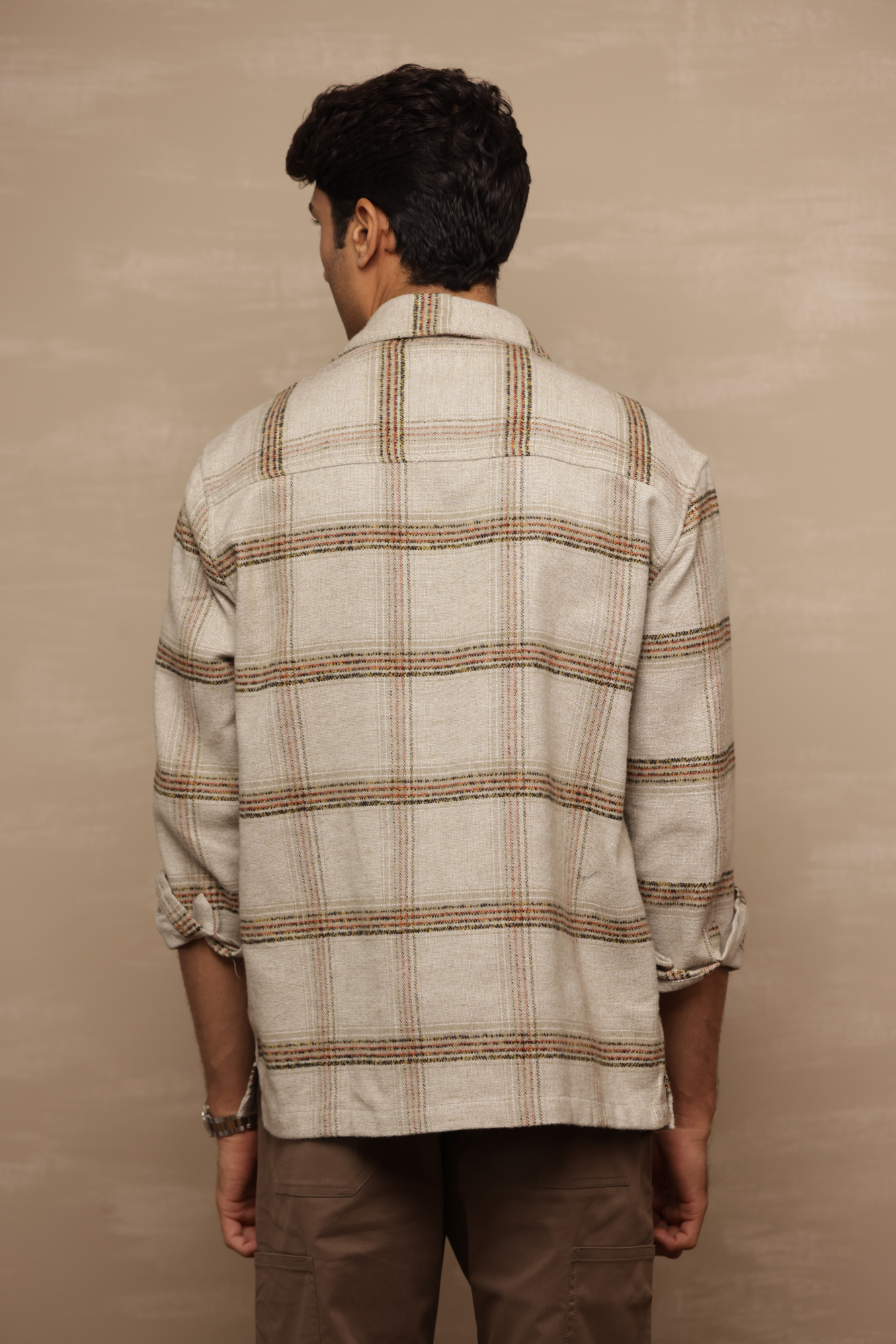 Oversized Brushed Check Shirt