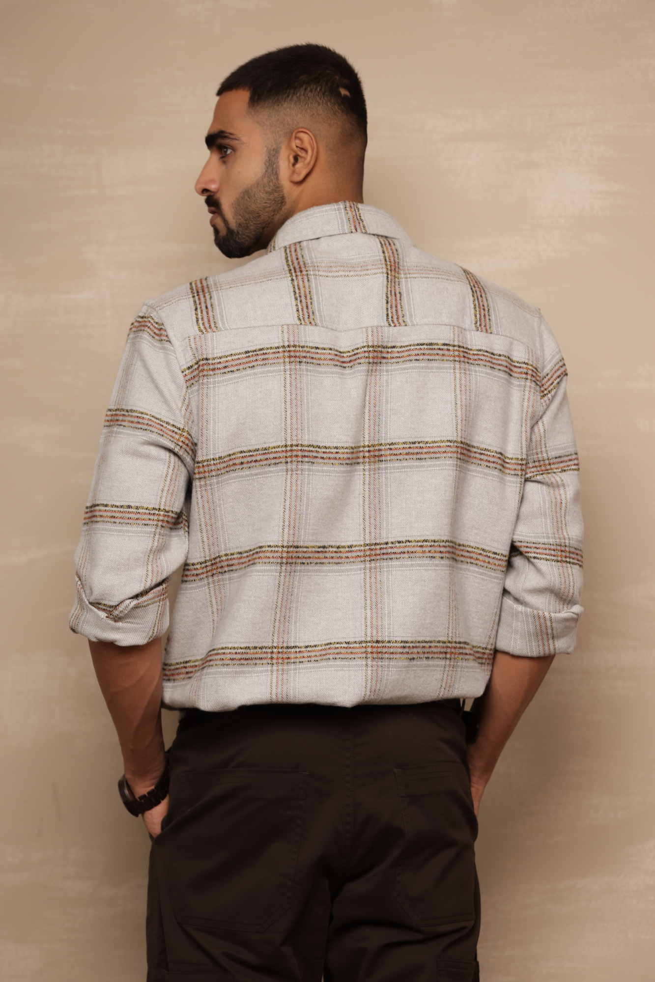 Oversized Brushed Check Shirt