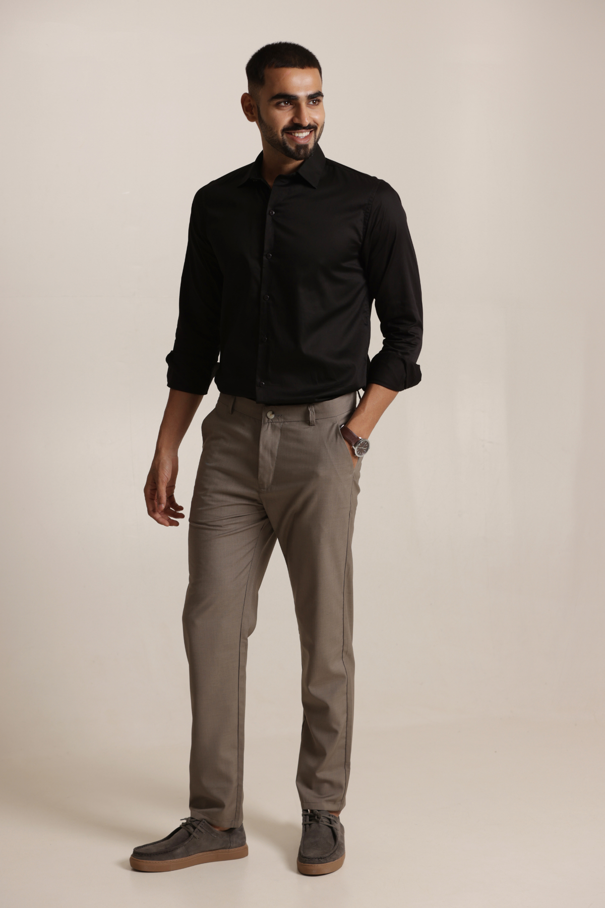 Essential Satin Shirt - Black