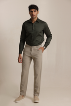 Essential Satin Shirt - Bottle Green