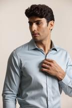 Essential Satin Shirt - Gerent Grey