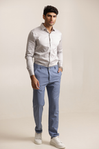 Essential Satin Shirt - Light Grey