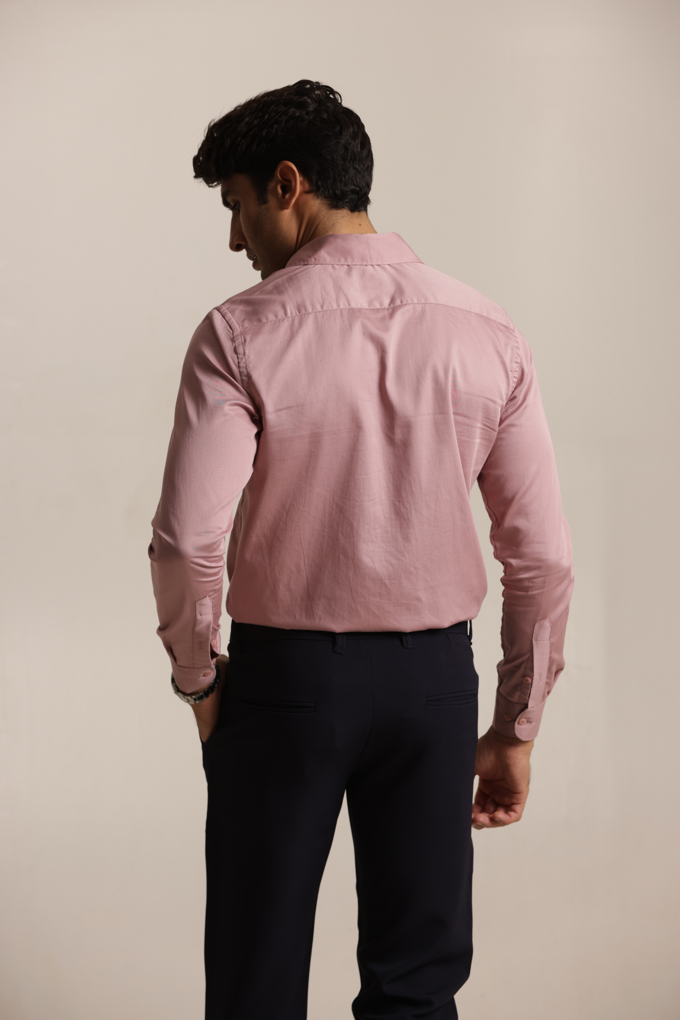 Essential Satin Shirt - Pink