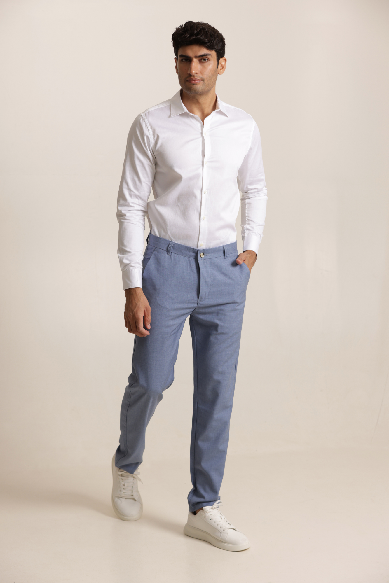 Essential Satin Shirt - White
