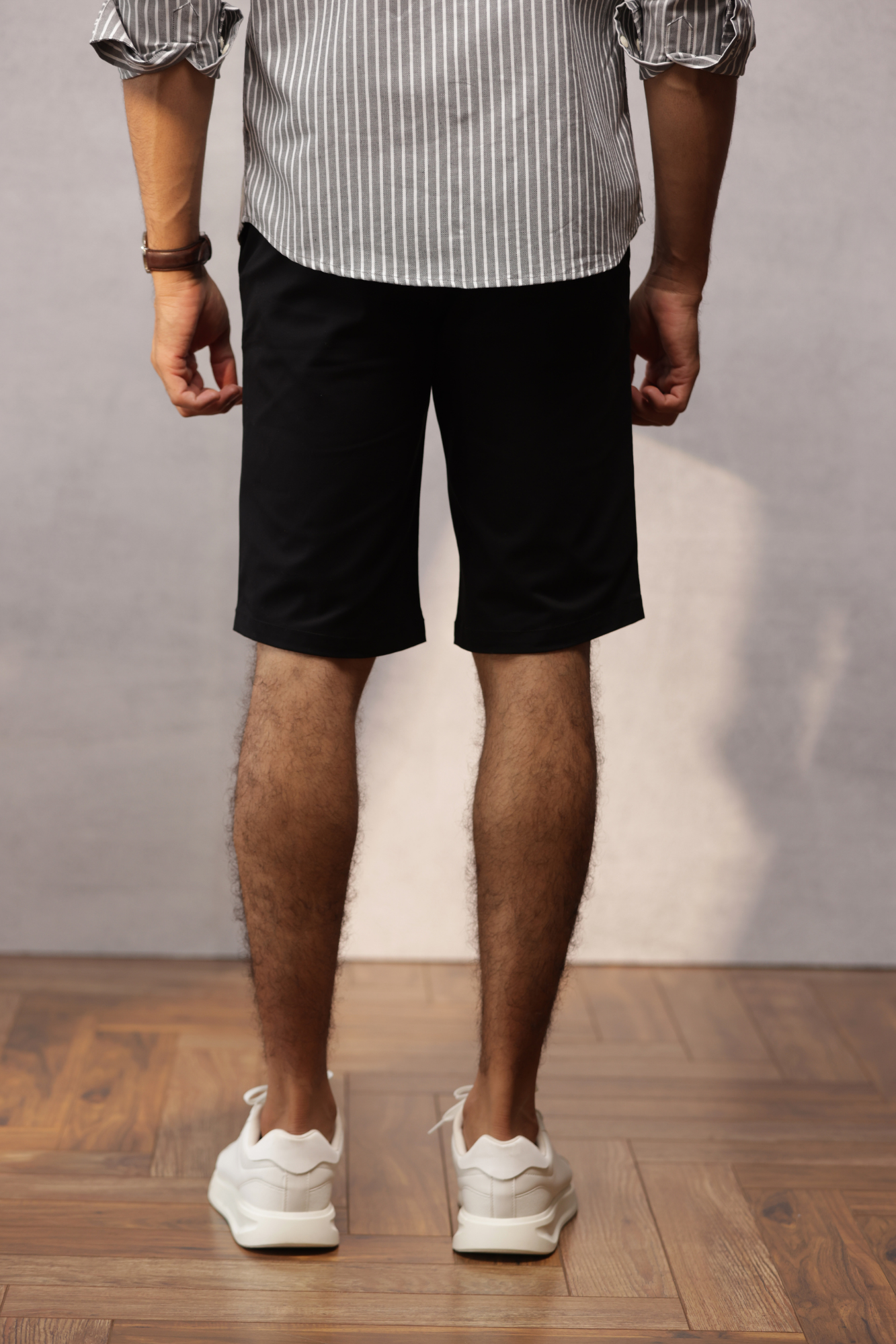 Classic Slim Fit Chinos Shorts Black