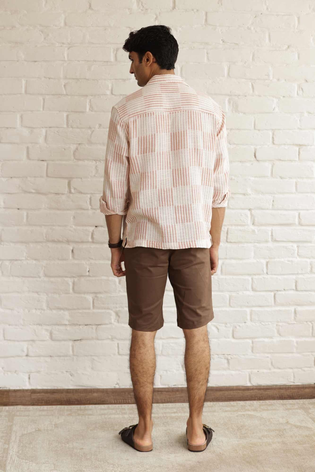 Classic Slim Fit Chinos Shorts Brown