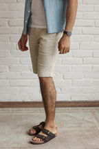 Classic Slim Fit Chinos Shorts Cream